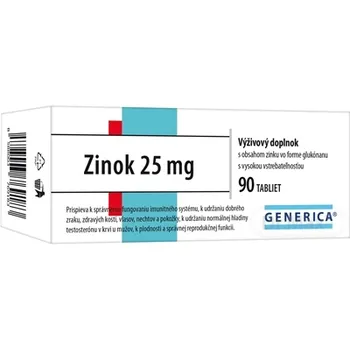 GENERICA Zinok 25 mg 1×90 tbl 