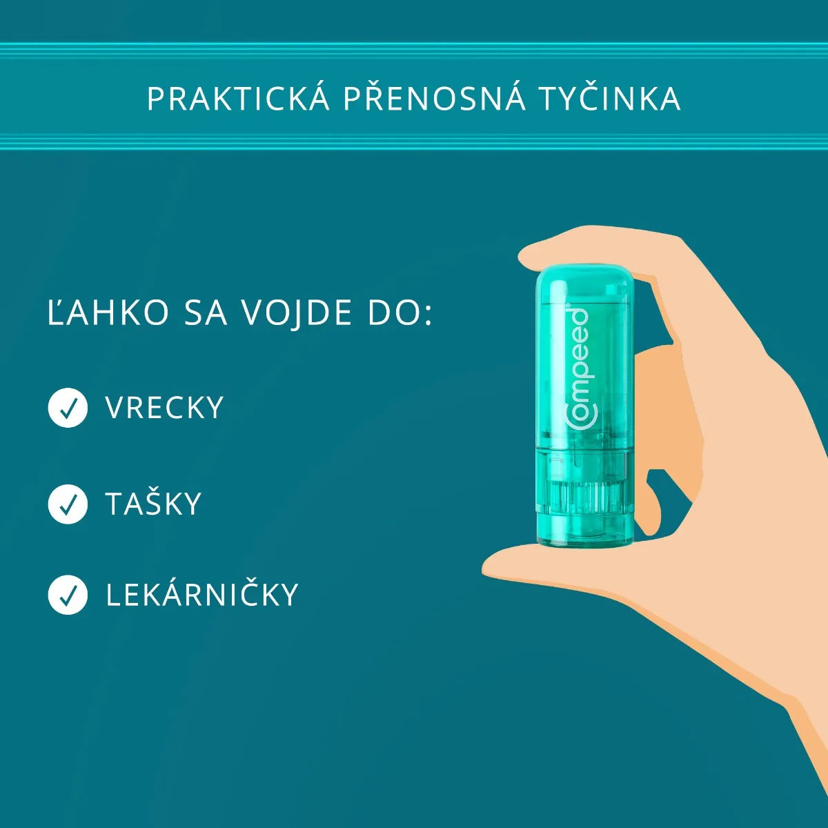 Compeed TYČINKA proti pľuzgierom 1×8 ml, proti pluzgierom