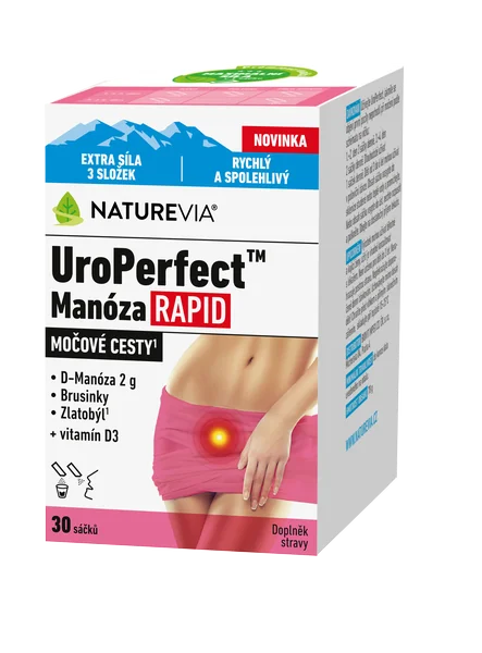 NATUREVIA UroPerfect Manóza RAPID 30 ks