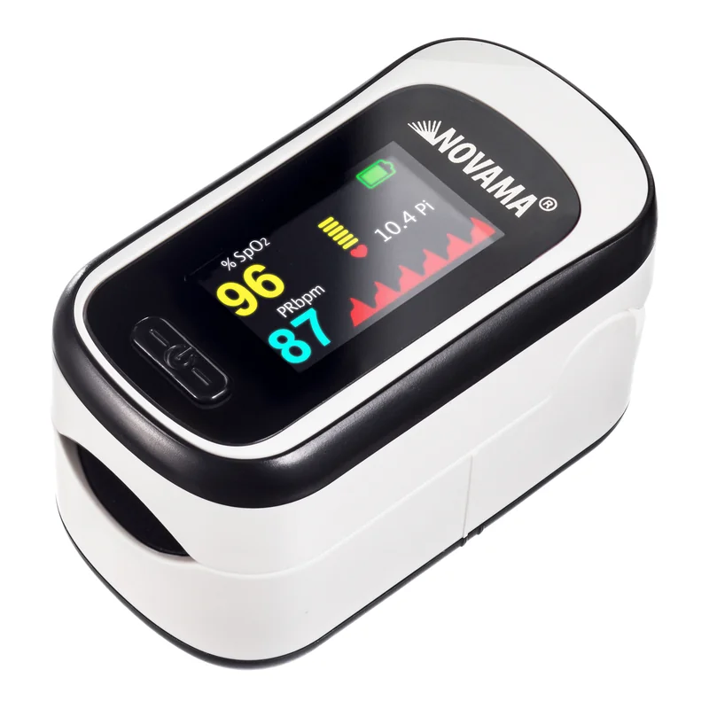 NOVAMA PULMOXI lekársky pulzný oximeter s 5-farebným OLED displejom
