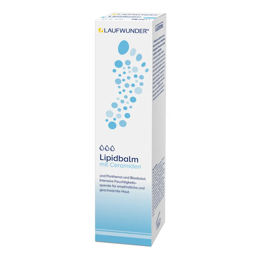 Lipidový krém na nohy, na suchú a citlivú pokožku Laufwunder lipidbalm, 75 ml