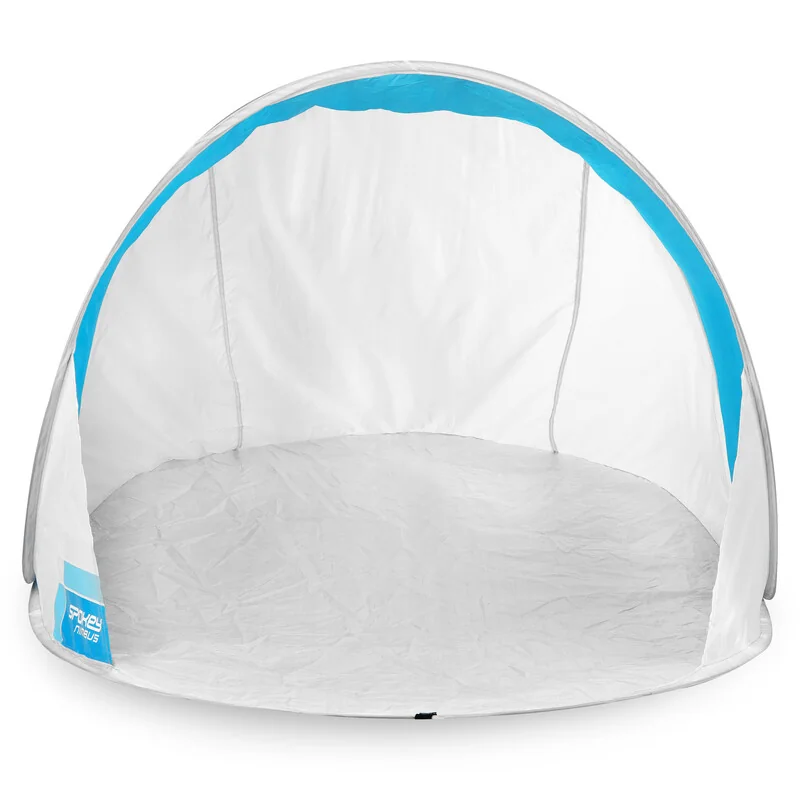SPOKEY - NIMBUS Samorozkladací outdoorový paraván bielo-modrý