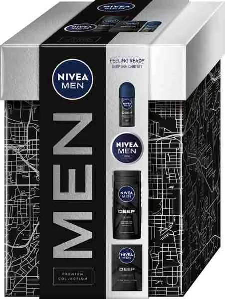 NIVEA MEN BOX LOTION DEEP 1×1 ks, darčekové balenie