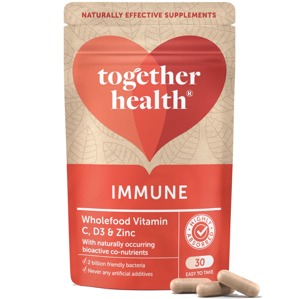 Together Health Komplex na podporu imunity - prírodné vitamíny a minerály s probiotikami, 30 kapsúl