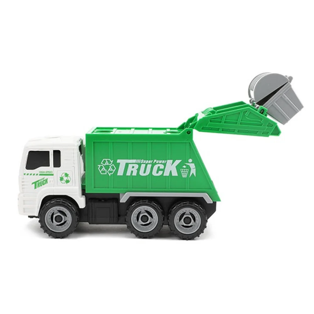 Smetiarske auto CARS_TRUCKS + odpadkový kontajner -Toi Toys