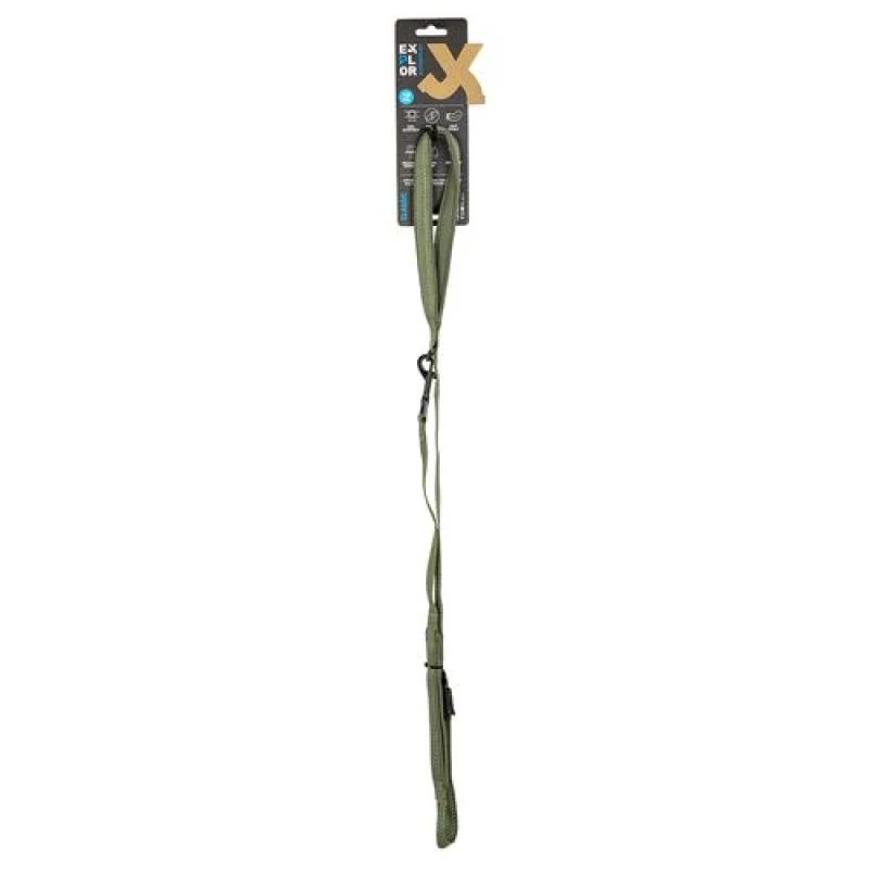 DUVO+ EXPLORER Ultimate vychádzkové vodidlo 130cm - 16mm zelené