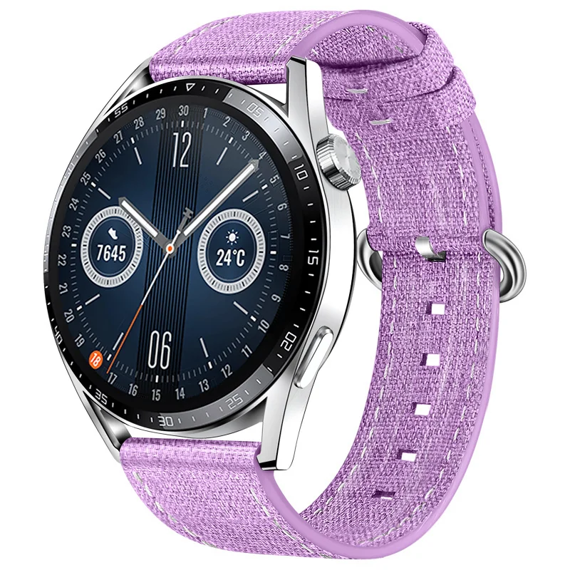 BStrap Denim remienok na Xiaomi Amazfit Stratos 2/2S/3 purple