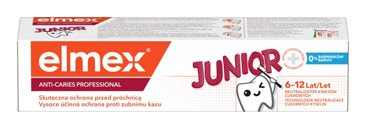 ELMEX ACP JUNIOR zubná pasta 75ML 1×75 ml, detská zubná pasta