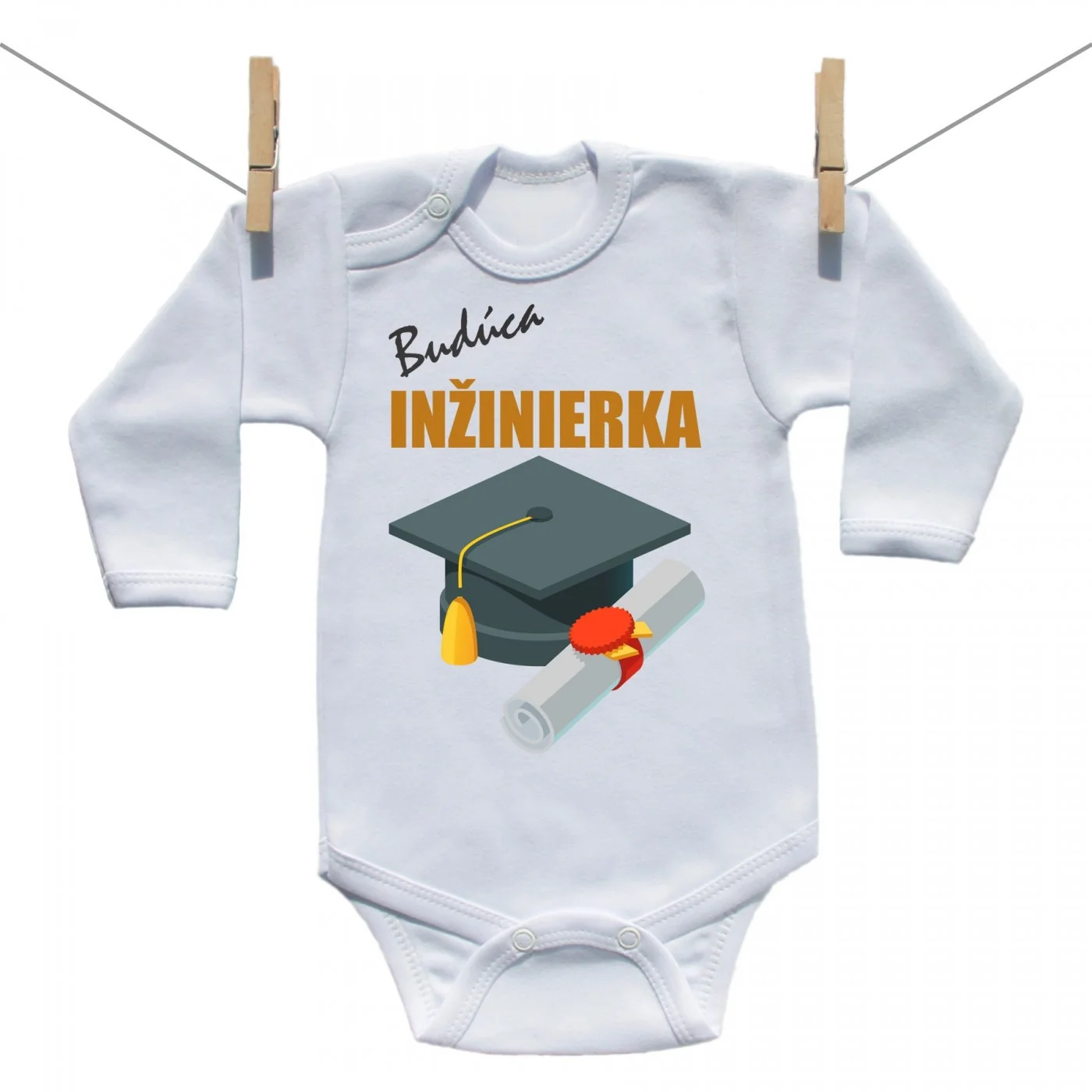 Boodyy Body s dlhým rukávom Budúca inžinierka Veľkosť: 86