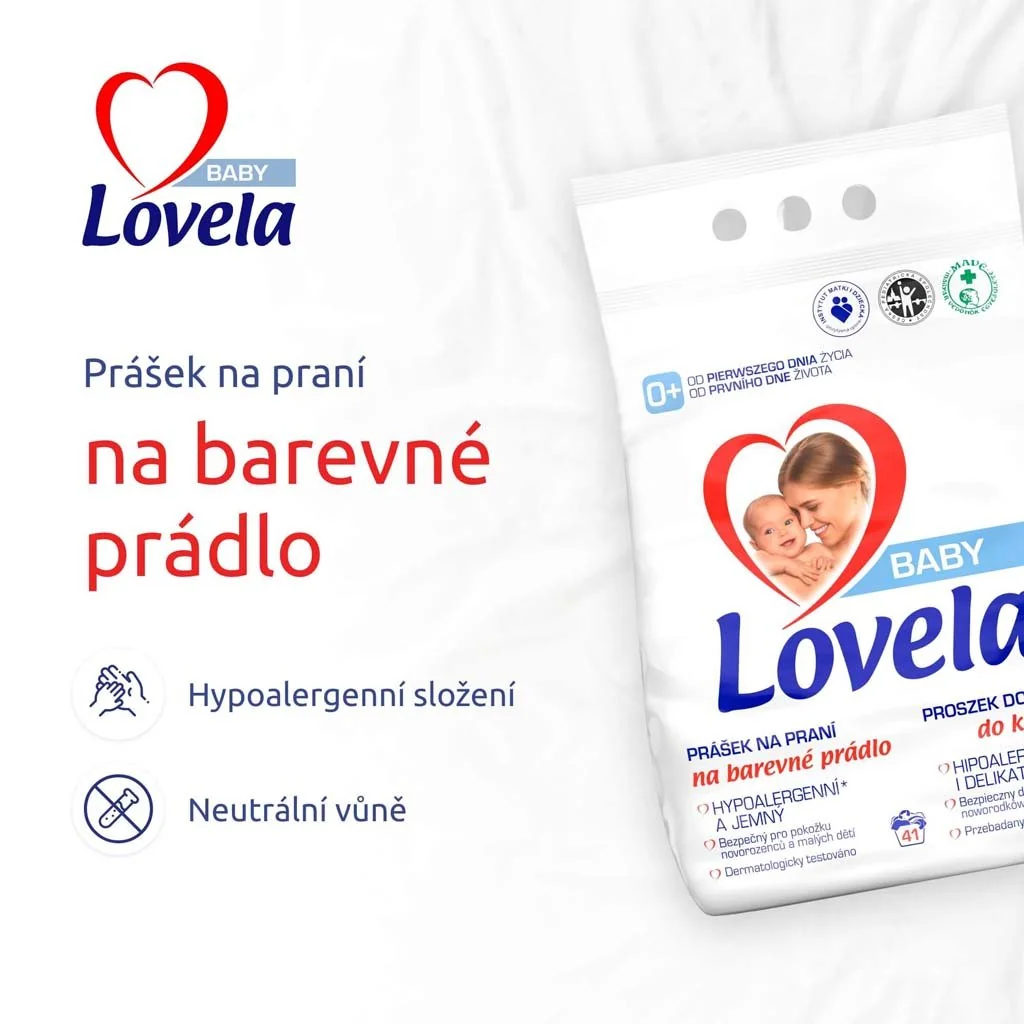 LOVELA Baby prací prostriedok na farebnú bielizeň 4,1kg / 41 praní