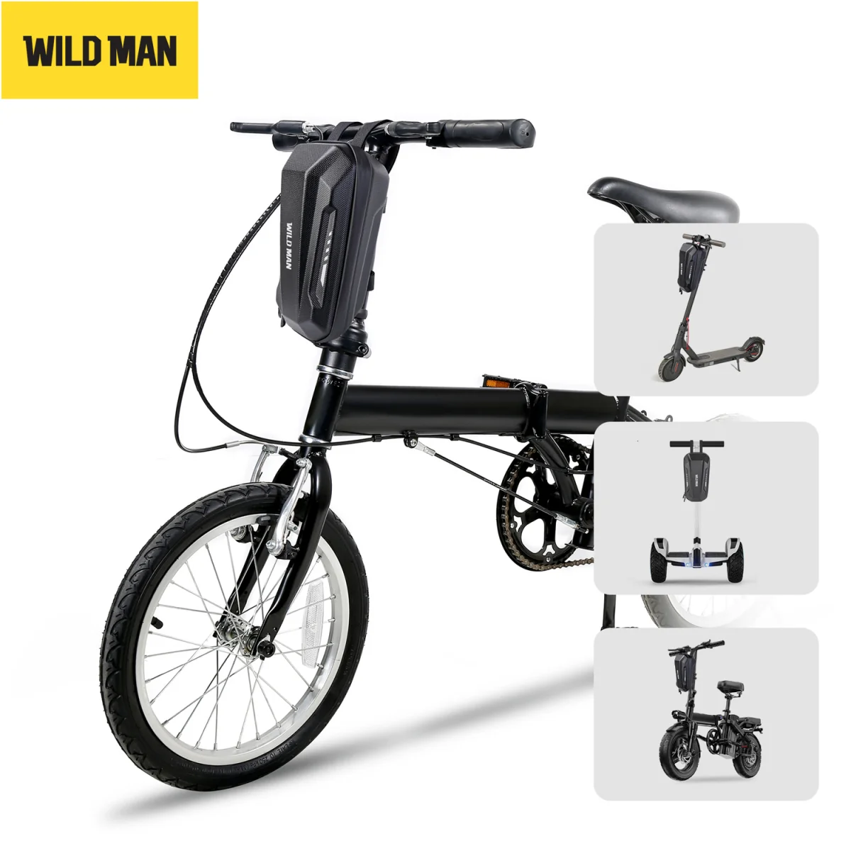 Wild Man GD9 taška na kolobežku 2L, čierna