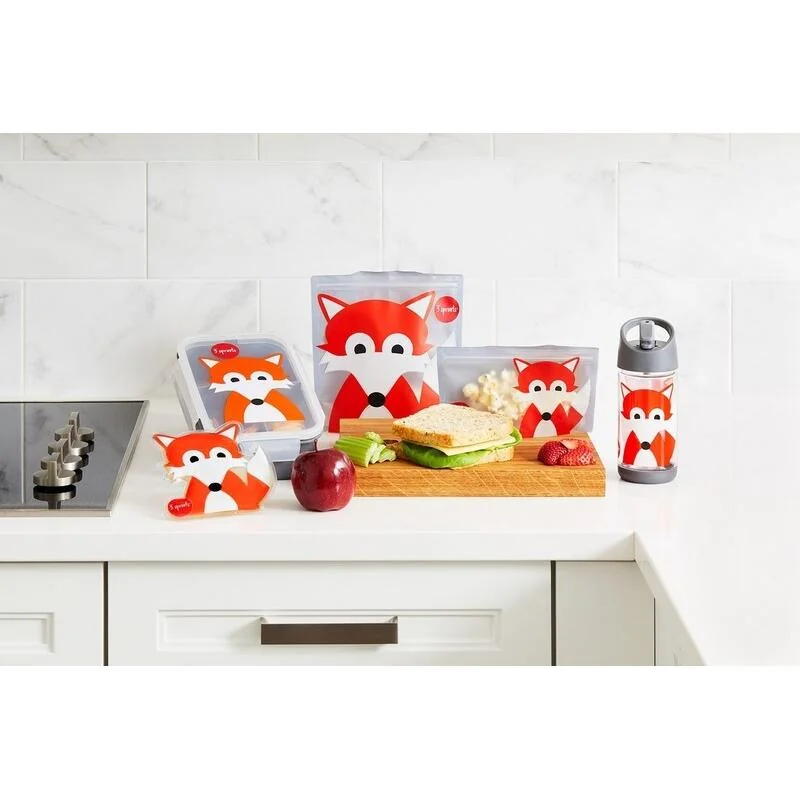 3 SPROUTS - Krabička na jedlo Bento Fox Gray