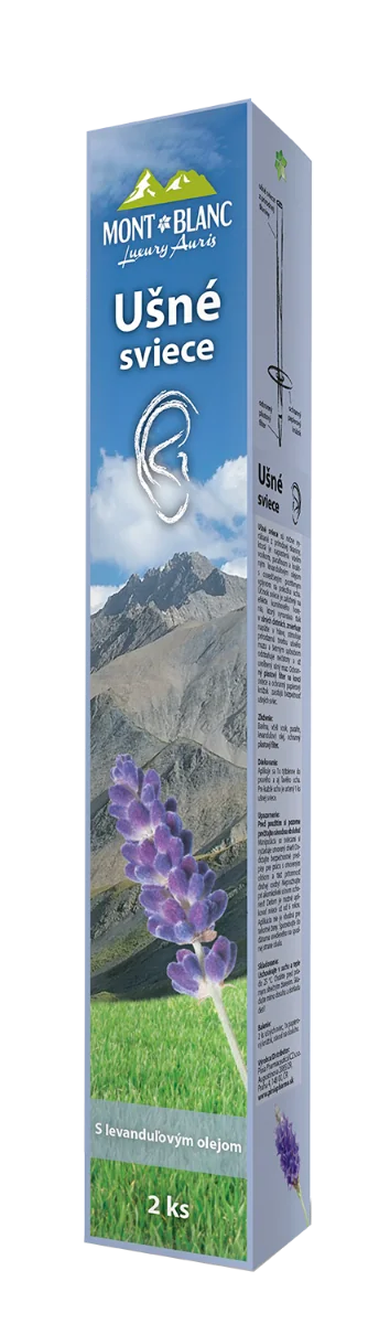 MONT BLANC Luxury Auris Ušné sviece s levanduľovým olejom 1×2 ks, ušné sviečky