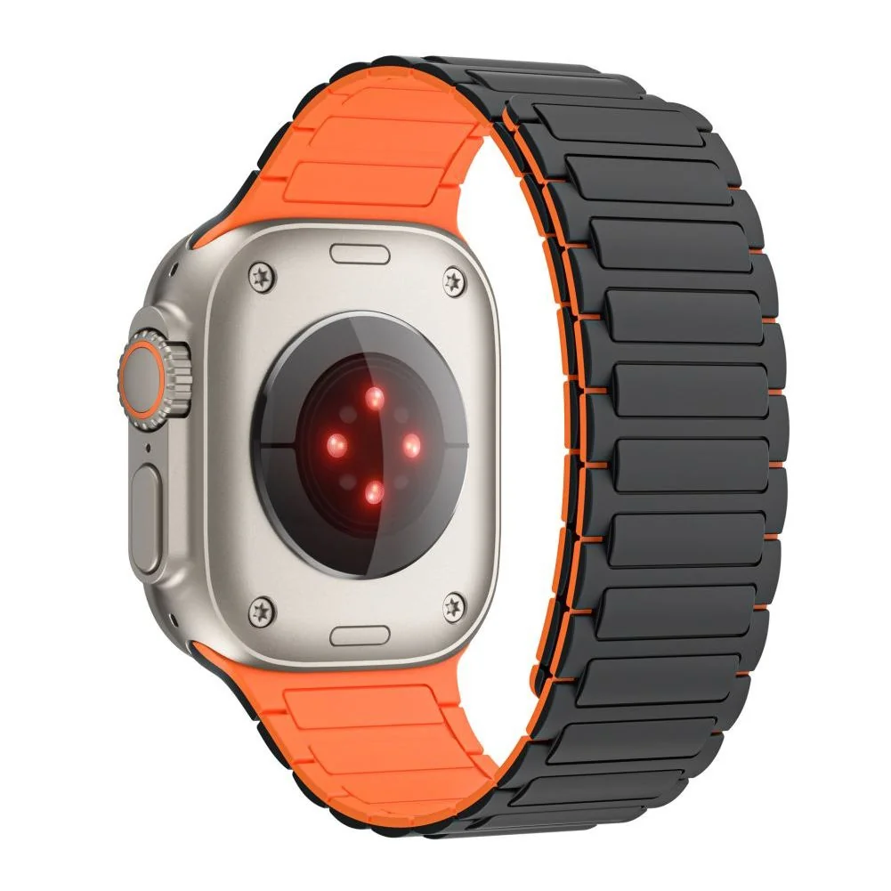 Tech-Protect Iconband Magnetic remienok na Apple Watch 42/44/45/49mm black/orange