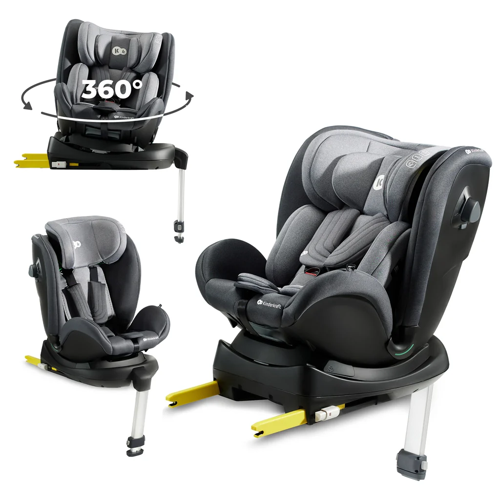 KINDERKRAFT SELECT Autosedačka Xrider i-Size 40-125 cm Grey 1×1 ks, autosedačka