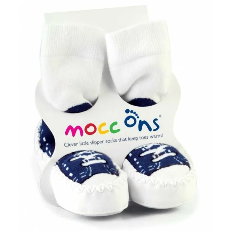 Mocc Ons mokasínové papučky Sneakers Navy 18–24 mesiacov