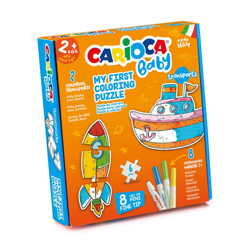 BABY zjednodušené puzzle Loď pre deti Carioca od 24 mesiacov-CARIOCA