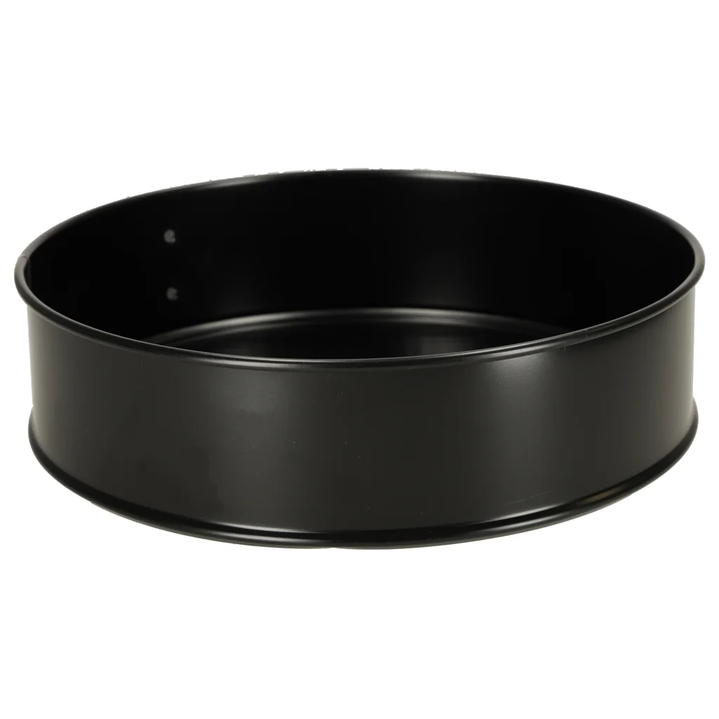 Tortová forma s odnímateľným okrajom, Ø 24 cm, dno s textúrou, non‑stick, čierna