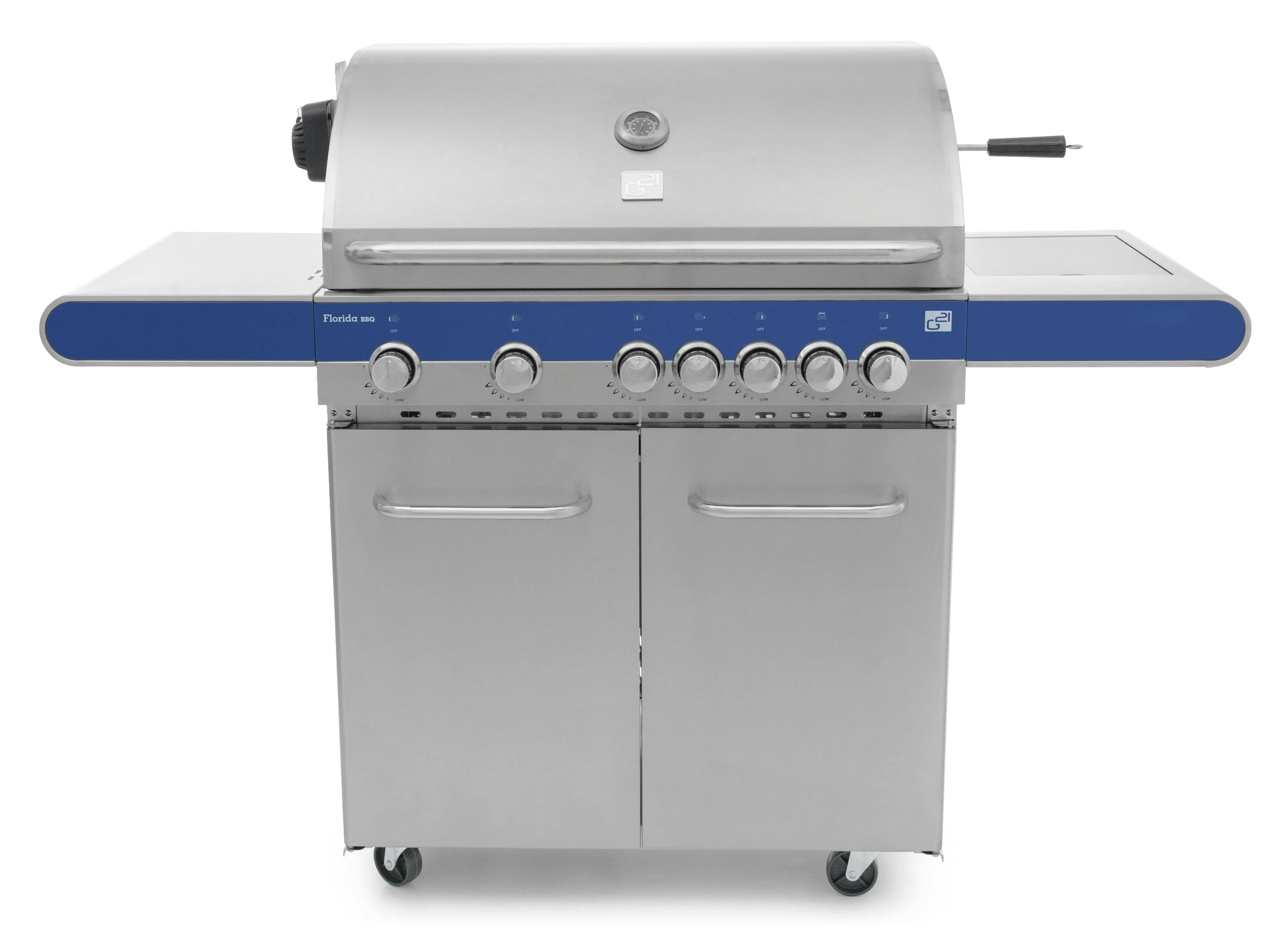 Plynový gril G21 Florida BBQ Premium line, 7 horákov + zadarmo redukčný ventil GAH-7RBSBlue