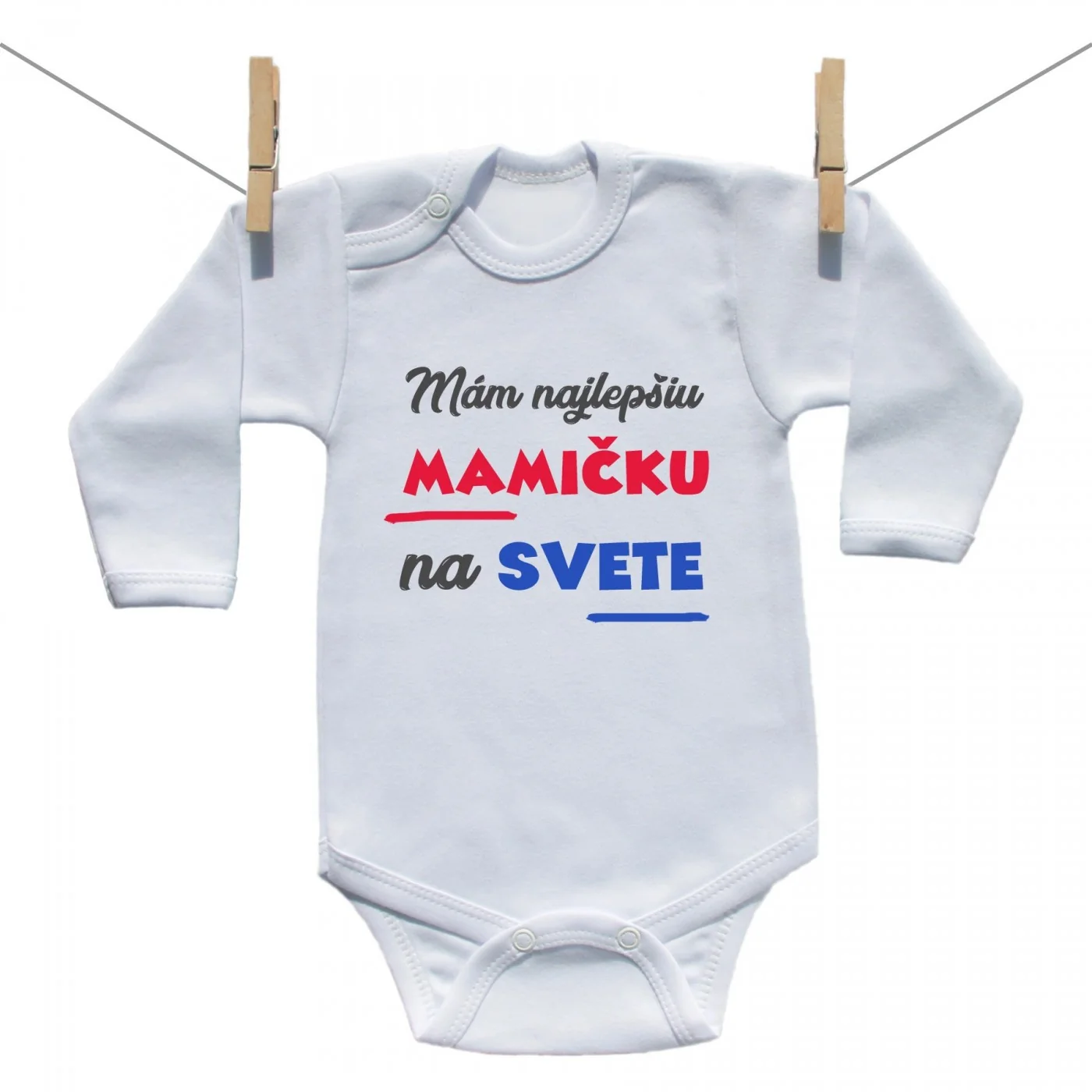 Boodyy Body s dlhým rukávom Mám najlepšiu mamičku na svete Veľkosť: 98