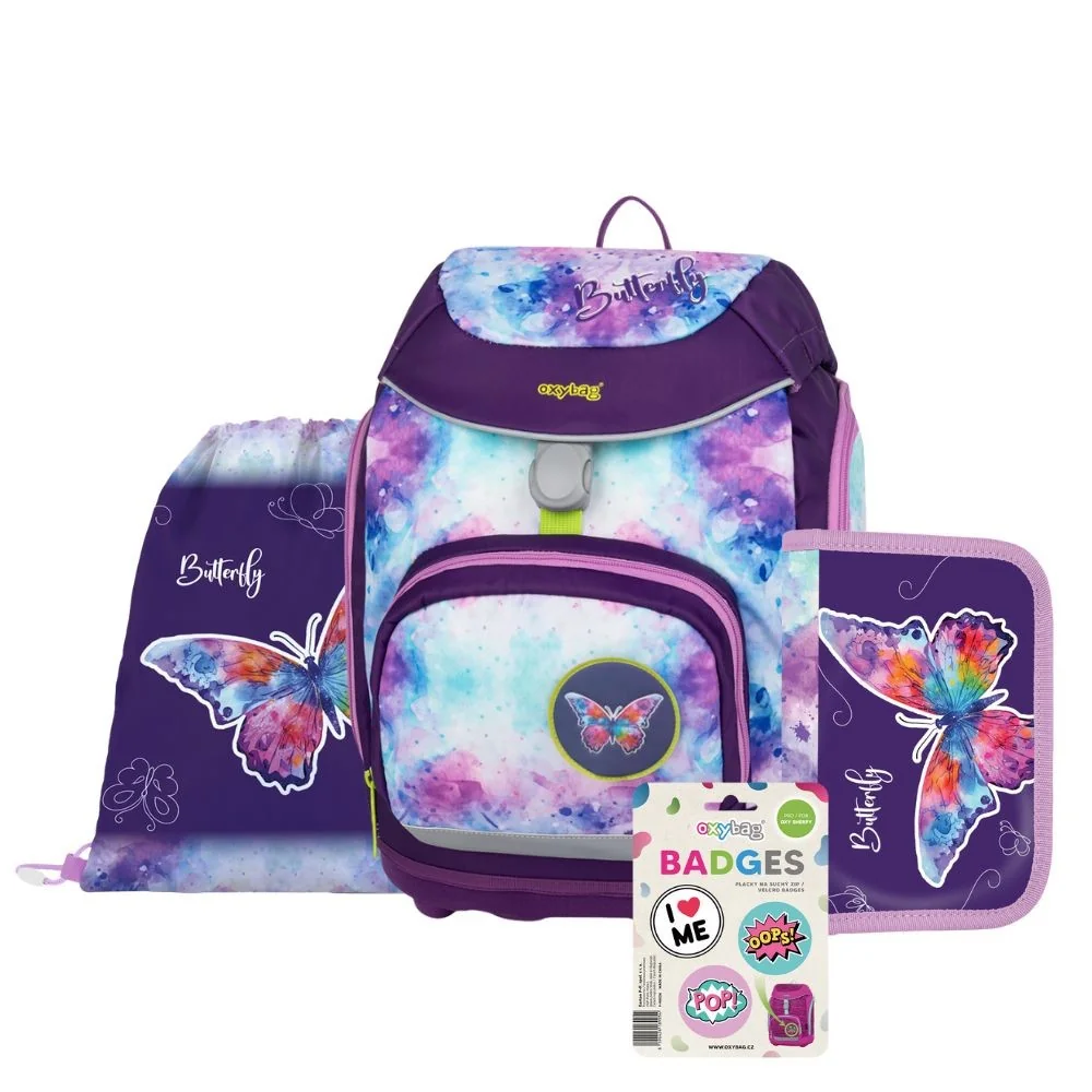4-dielna súprava OXY Sherpy Butterfly Motýlí vzor
