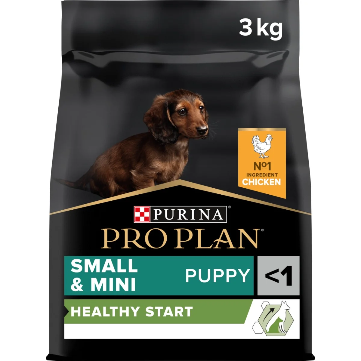 PRO PLAN Small & Mini Puppy Healthy Start granule pre šteniatka kura 3 kg 1×3kg, granule pre psy menšieho vzrastu a šteňatá