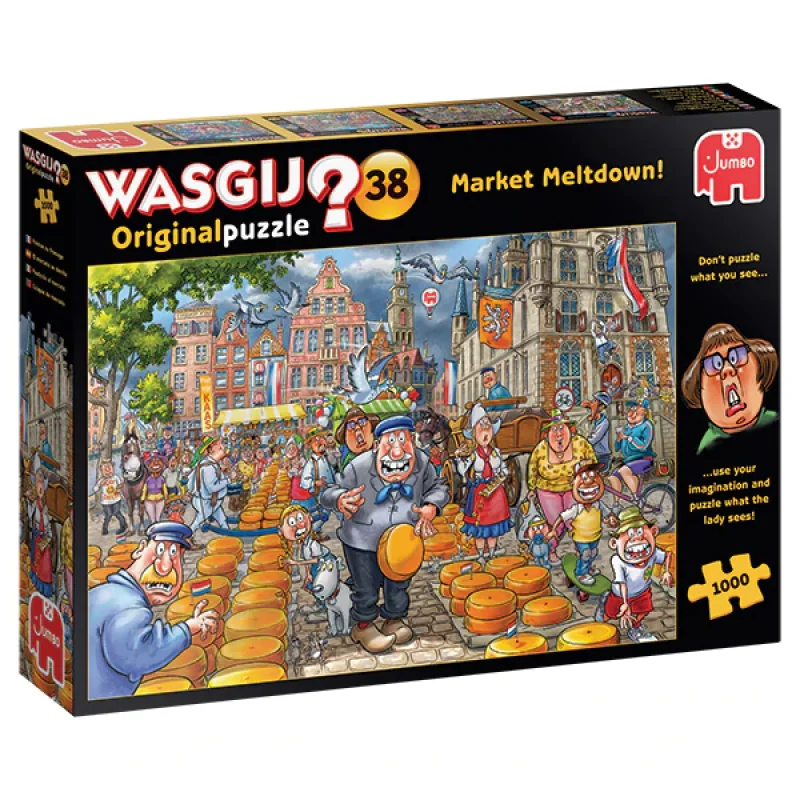 Jumbo Wasgij Original puzzle – Market Meltdown, 1000 dielikov