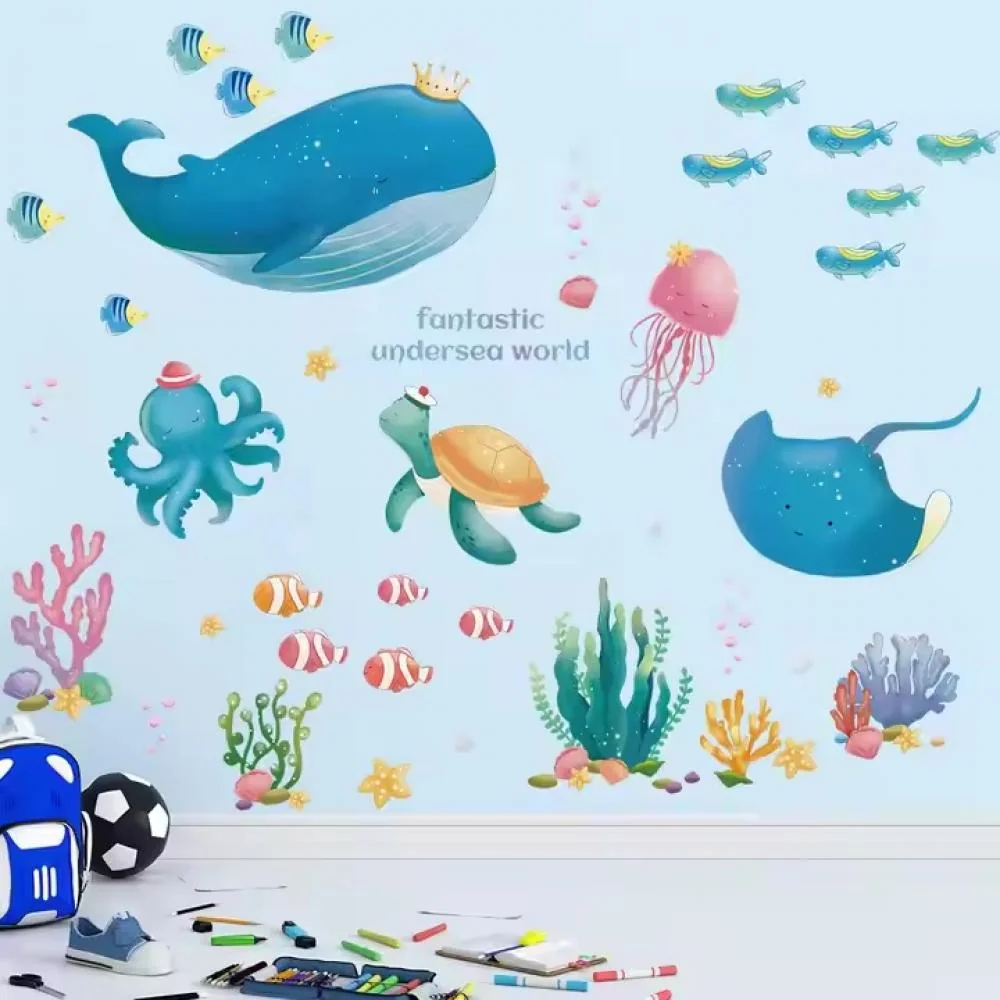 Samolepka na stenu/tapeta Undersea world