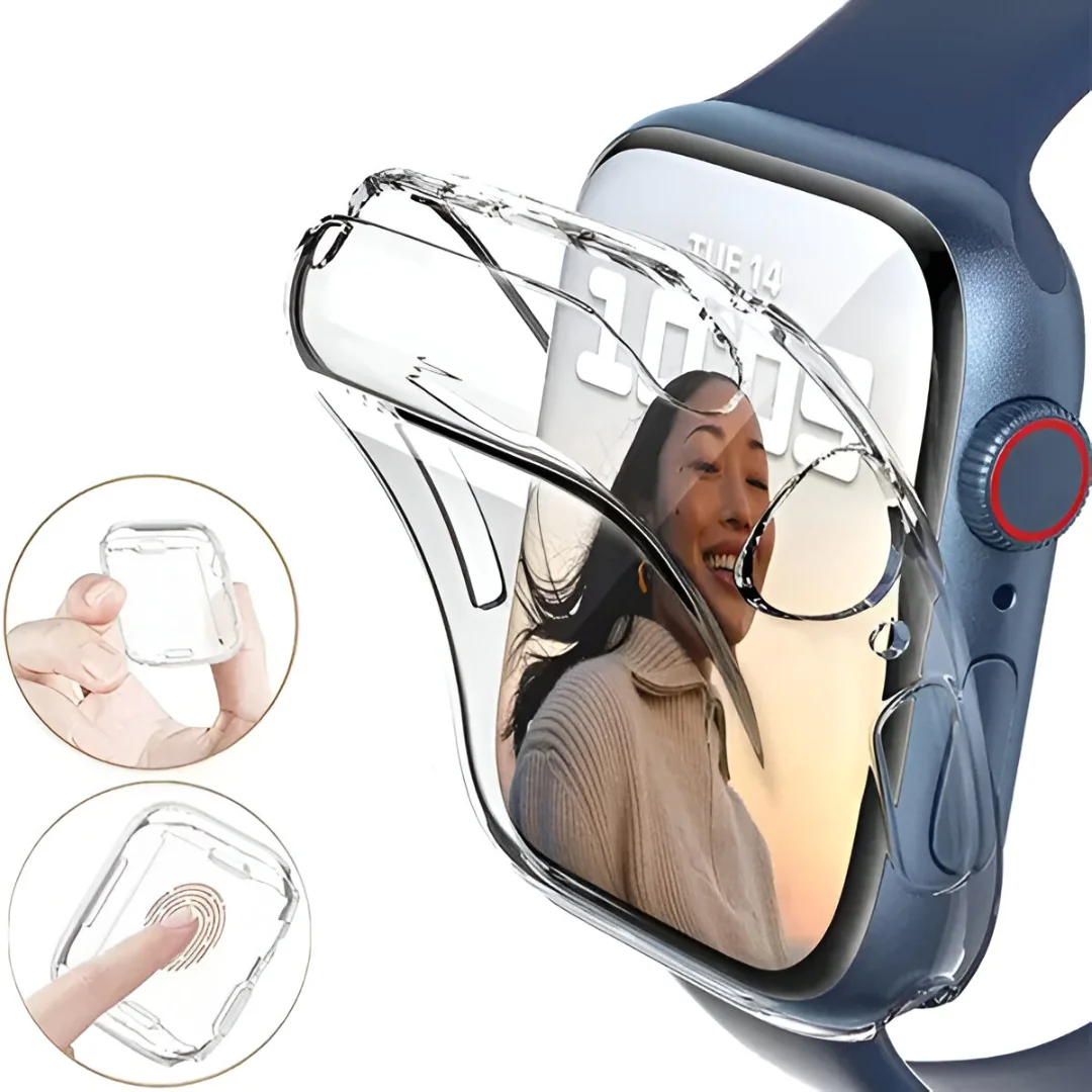 MG Ultra Clear Watch puzdro na Apple Watch 10 42mm, priesvitné