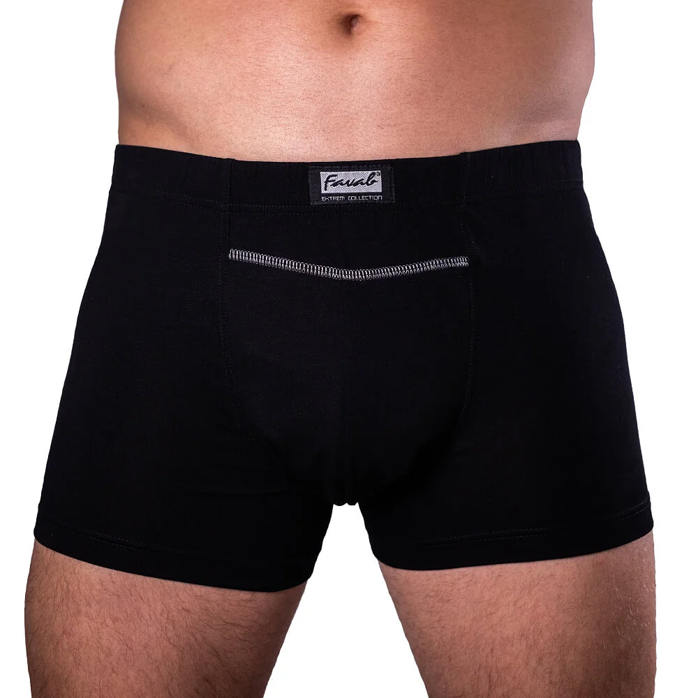 Inkontinenčné pánske boxerky čierne DAKY 05B 2 Pánske čierne inkontinenčné boxerky DAKY 05B 2
