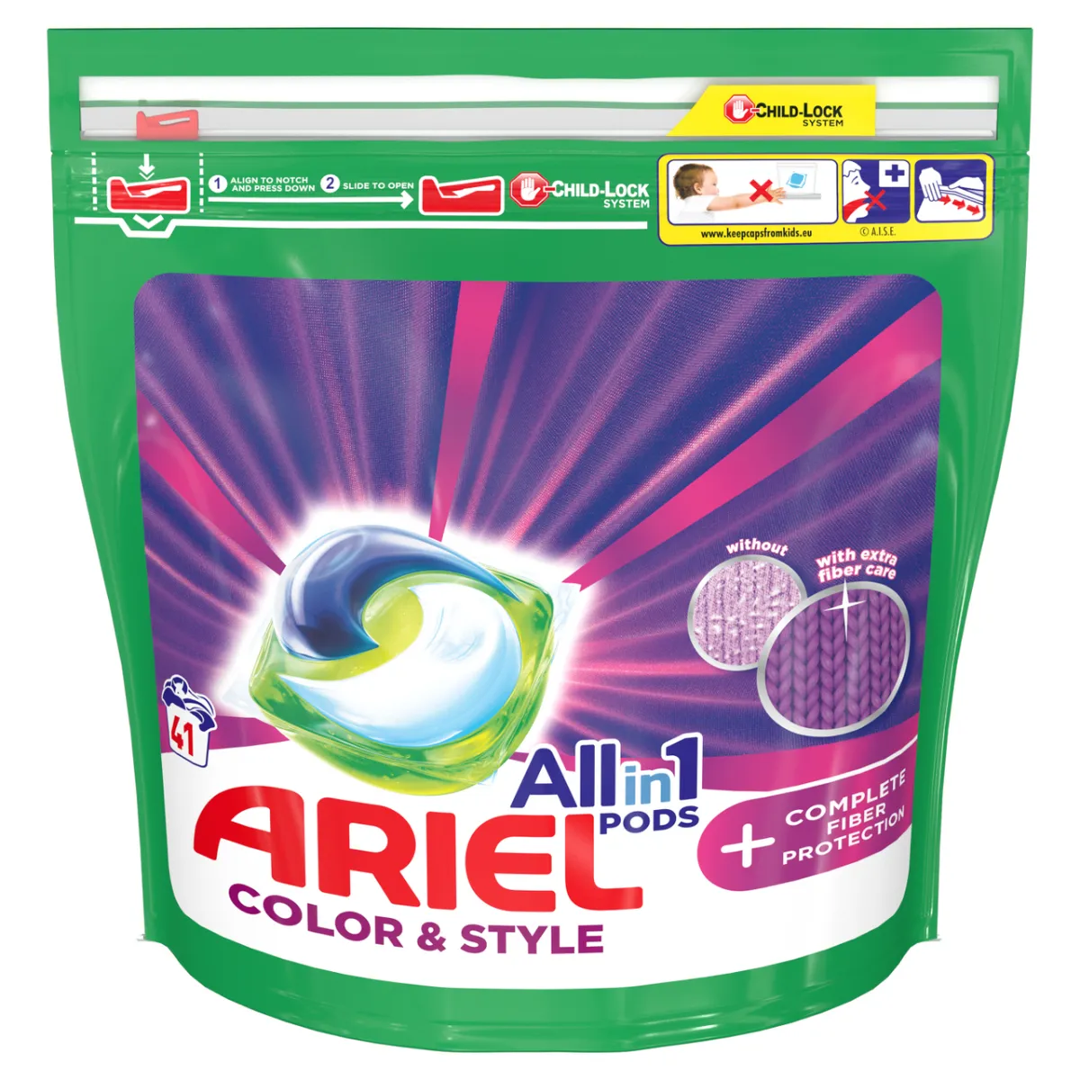 Ariel Gelové tablety 41ks Color&Style