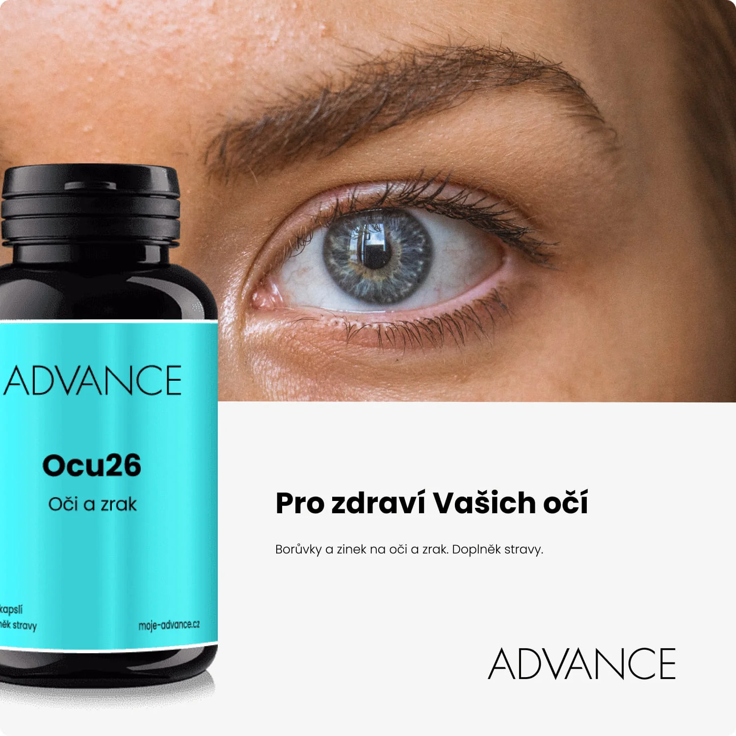 ADVANCE Ocu26 60 kapsúl - oči a zrak 1×60 cps, výživový doplnok