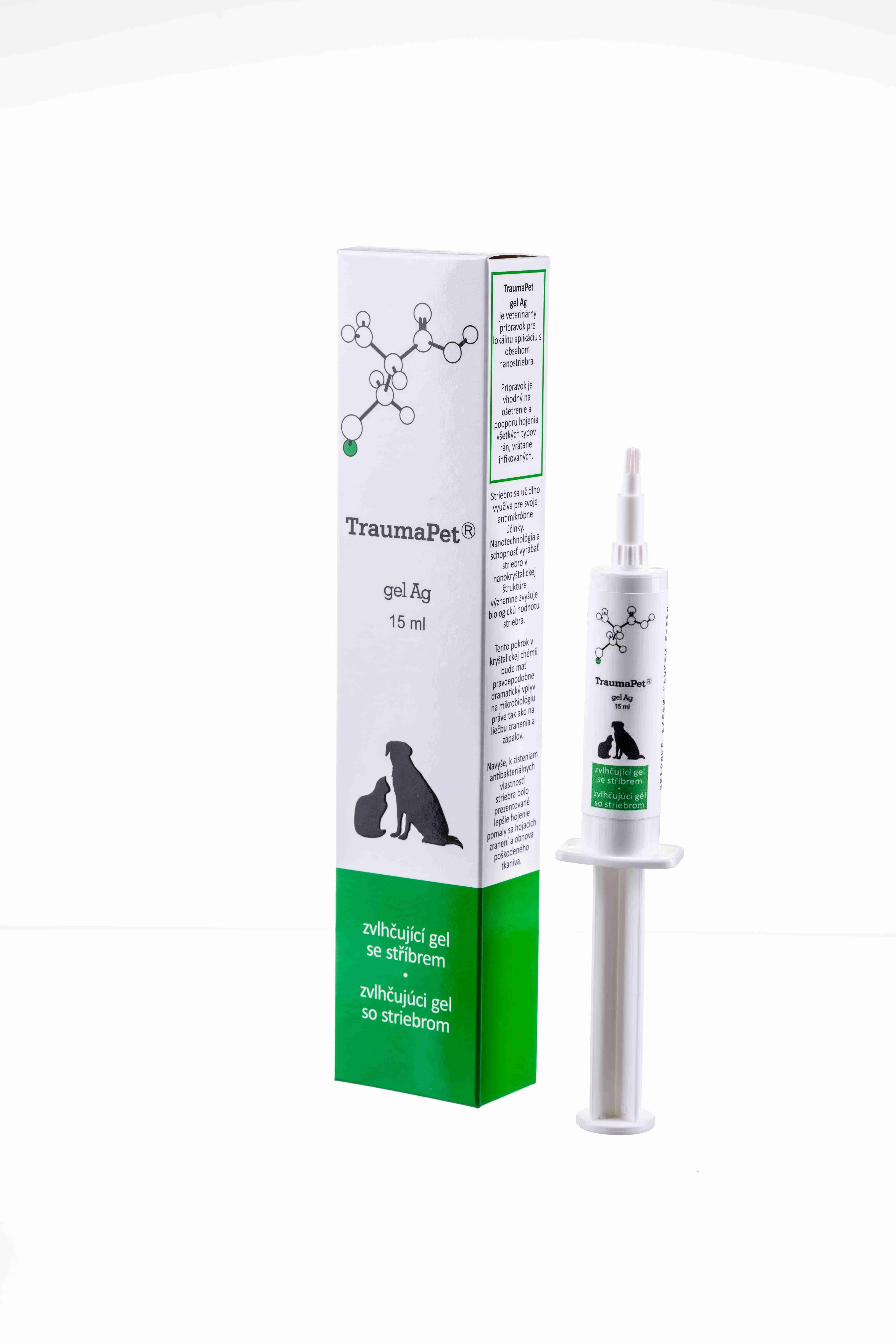 TraumaPet gel Ag 15 ml 1×15 ml, upokojujúci gél