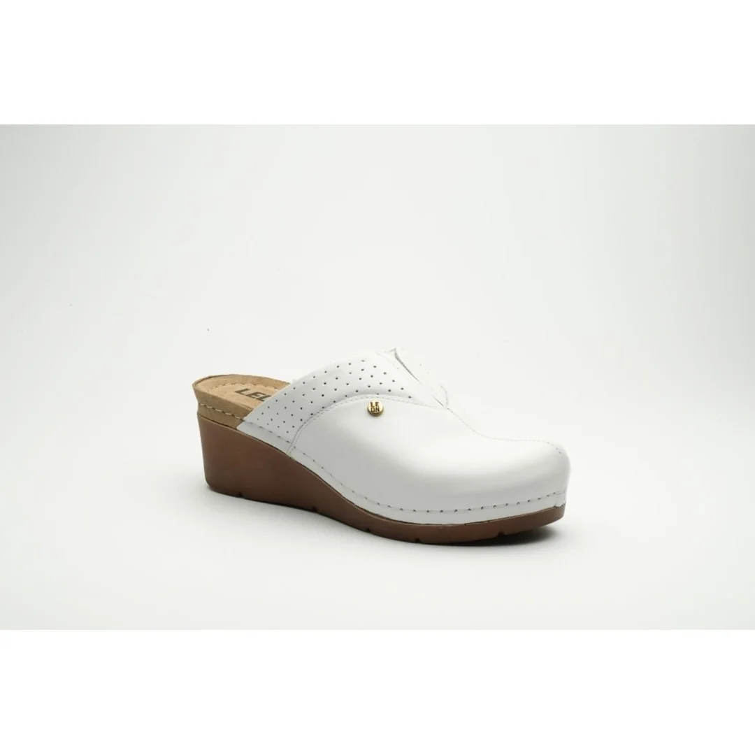 1002 Dámska zdravotná celokožená obuv 36 - 23cm, biela, 6,5 cm