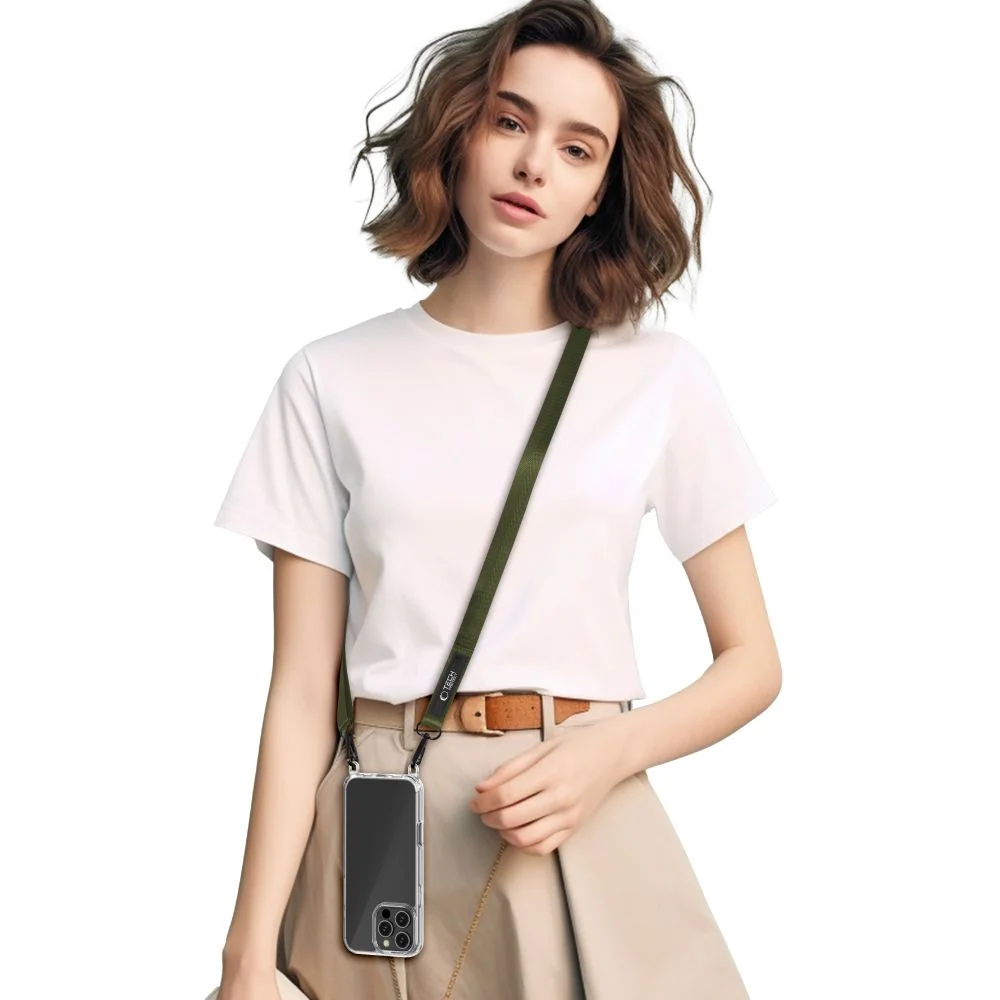 Tech-Protect Rope Crossbody šnúrka na mobil, khaki