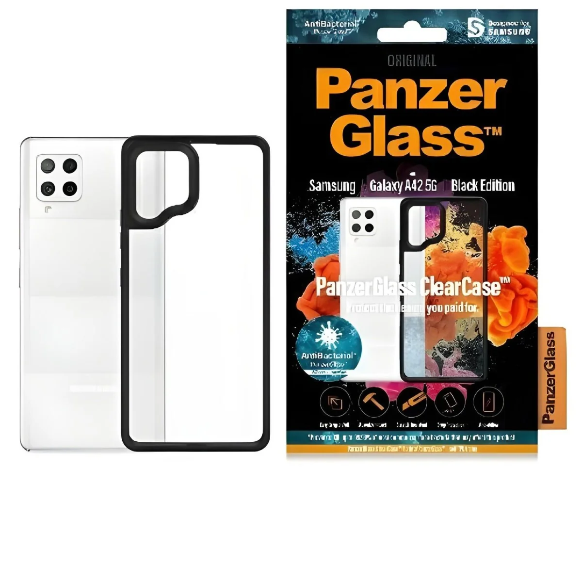 Clearcase puzdro pre Samsung Galaxy A42 5G - Čierna