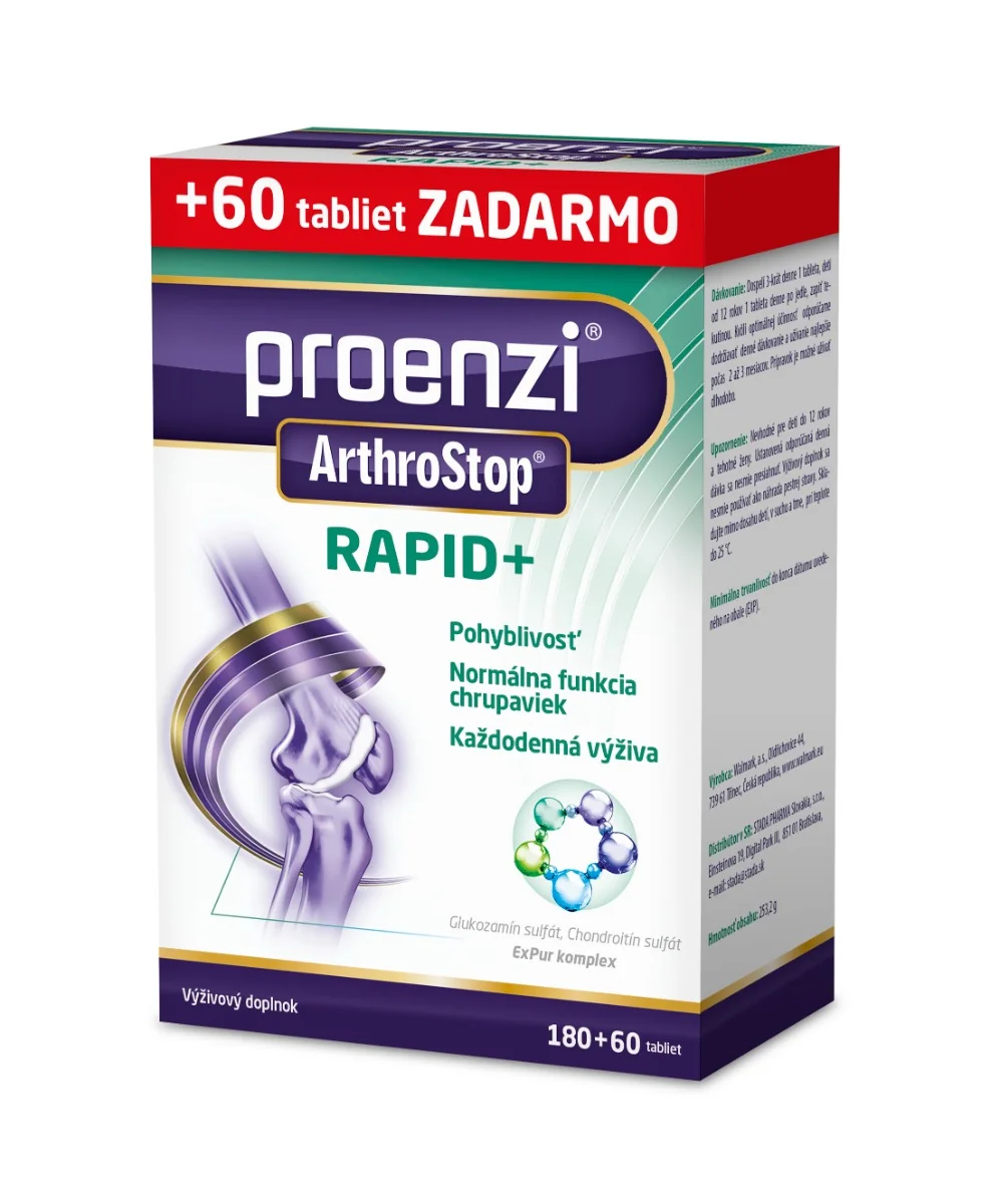 Proenzi ArthroStop RAPID+ 1×240 tbl, výživový doplnok