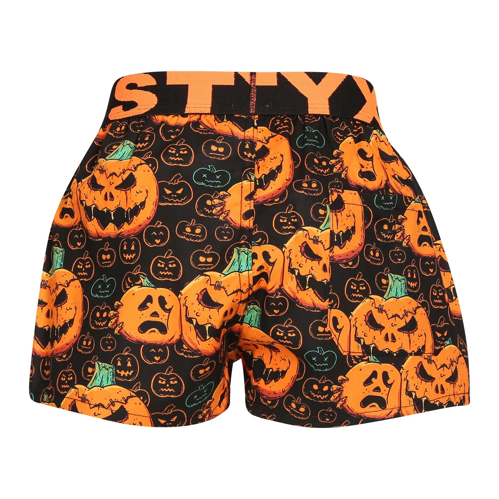 Detské trenky art športová guma Halloween tekvica (BJ1755) 9-11 rokov