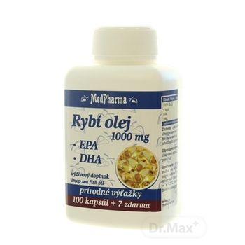 MedPharma RYBÍ OLEJ 1000 mg - EPA, DHA 1×107 cps, výživový doplnok