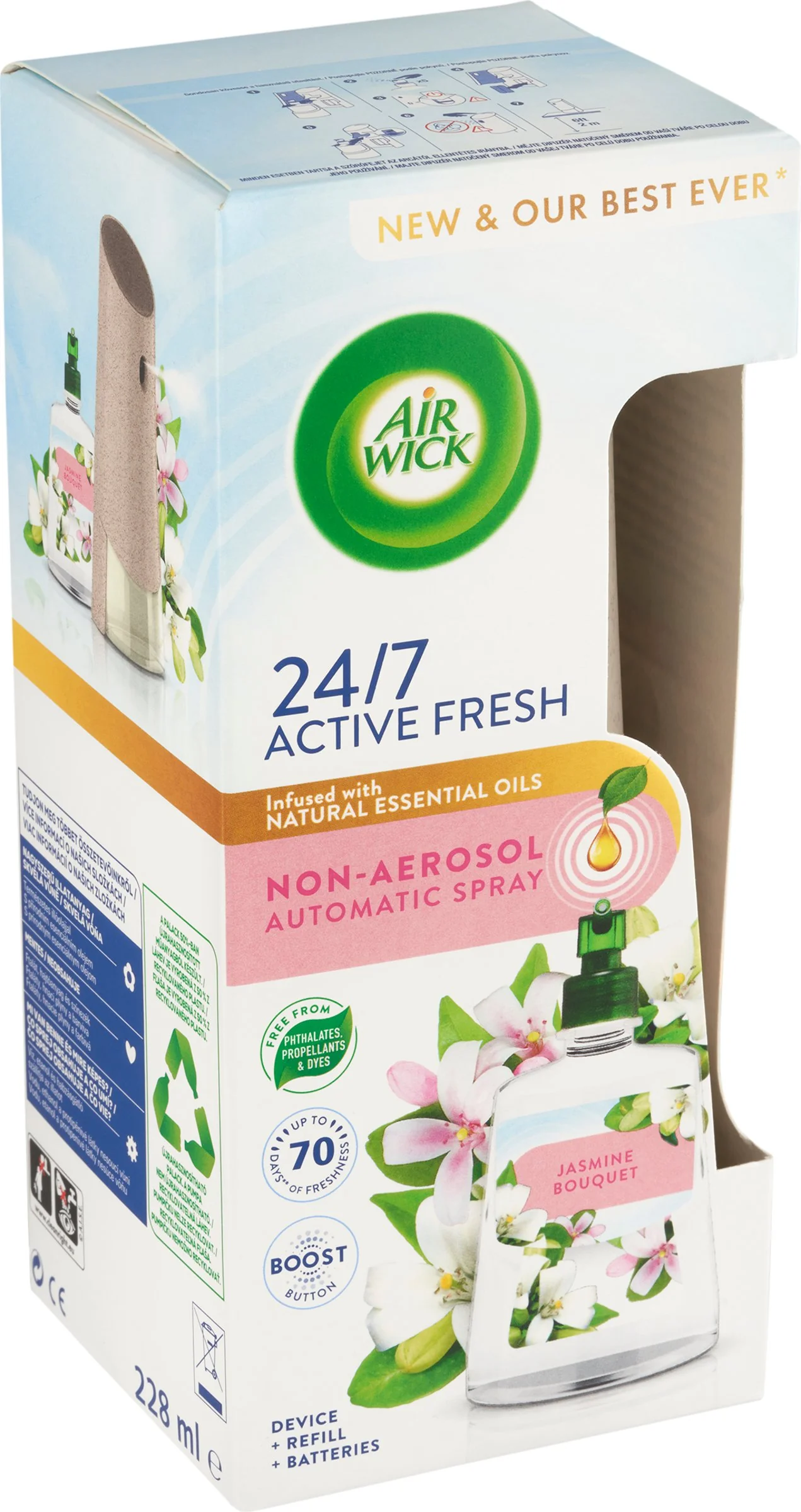Air Wick difuzér a náplň Jazmínové kvety 228ml