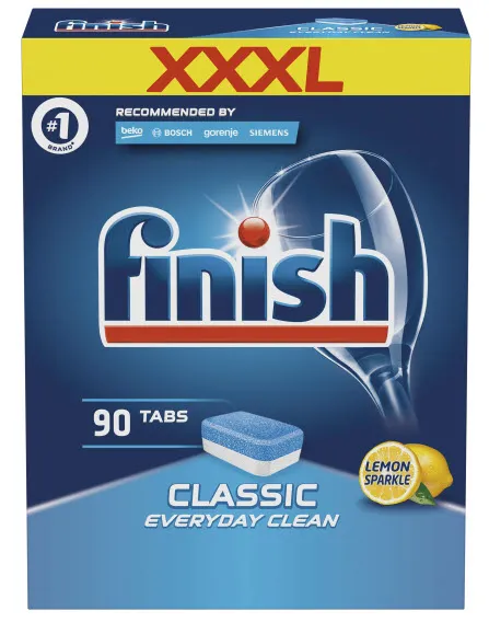 FINISH Classic Lemon -  Tablety Do Umývačky Riadu 90 Ks