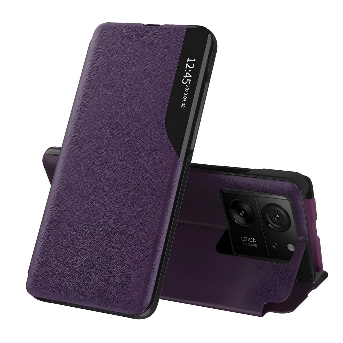 Elegantné knižkové puzdro View Case - Fialová