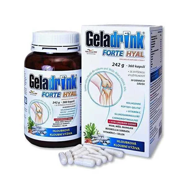 GELADRINK FORTE HYAL 360CPS/242G 1×360 ks, doplnok stravy