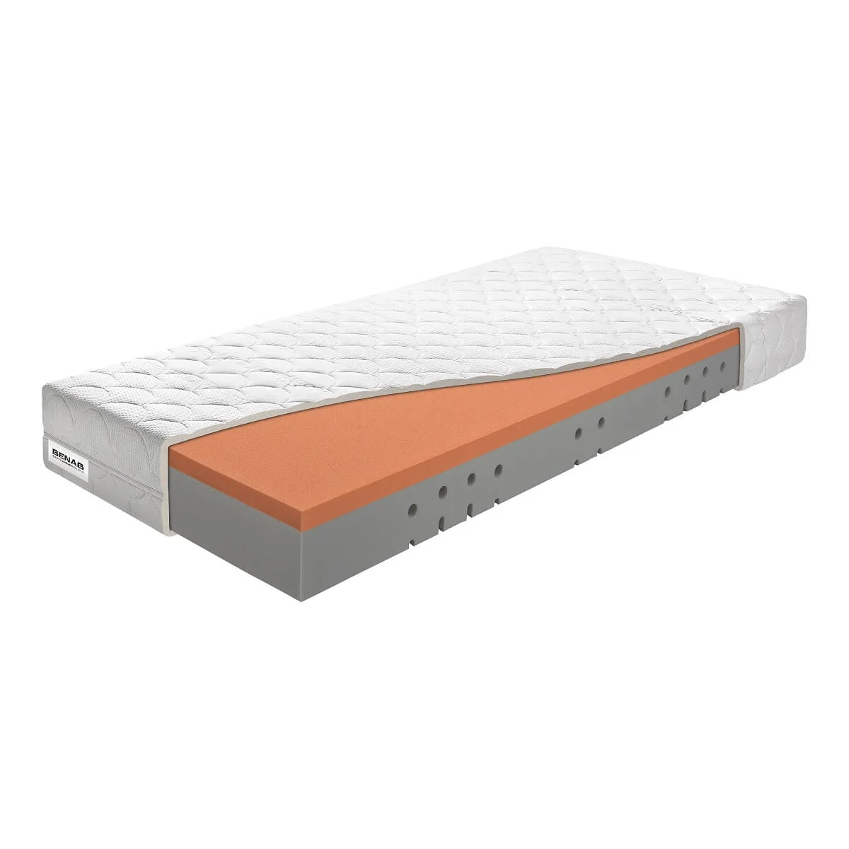 Matrac Benab Monaco H2 / H3 140 x 200 cm Matrac z pamäťovej peny 22 cm sendvičový zónová  ortopedické