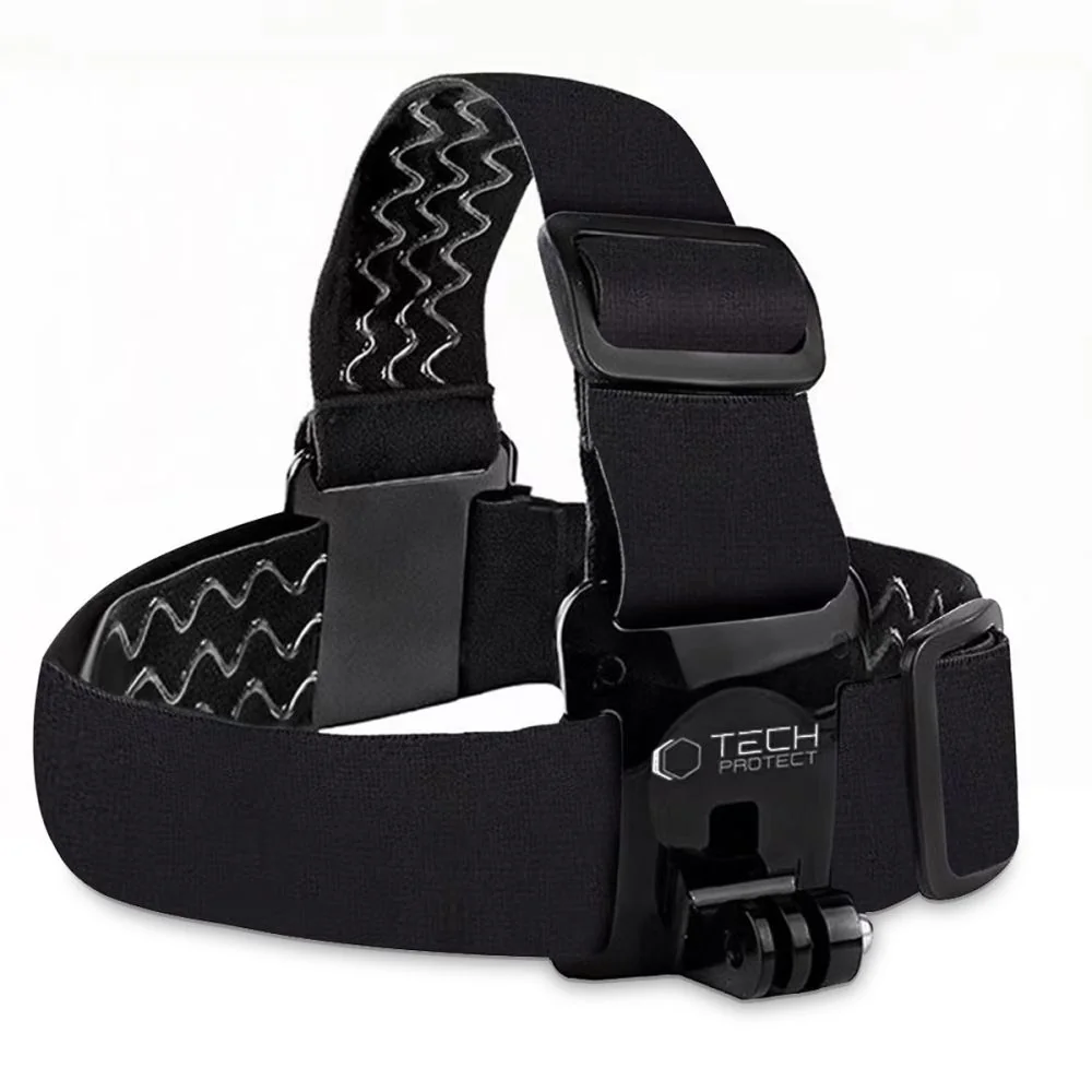 Tech-Protect GA100 držiak na hlavu pre športové kamery GoPro / DJI, čierny erny
