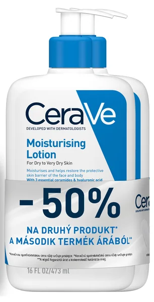 CeraVe hydratačné mlieko DUO PACK 2×473 ml, hydratačné mlieko