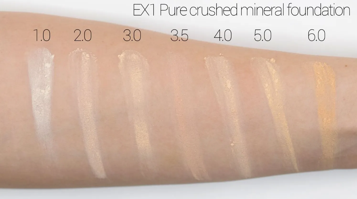 EX1 cosmetics 3.5 Pure Crushed Mineral Foundation Minerálny make-up 1×8 g, púdrový make-up