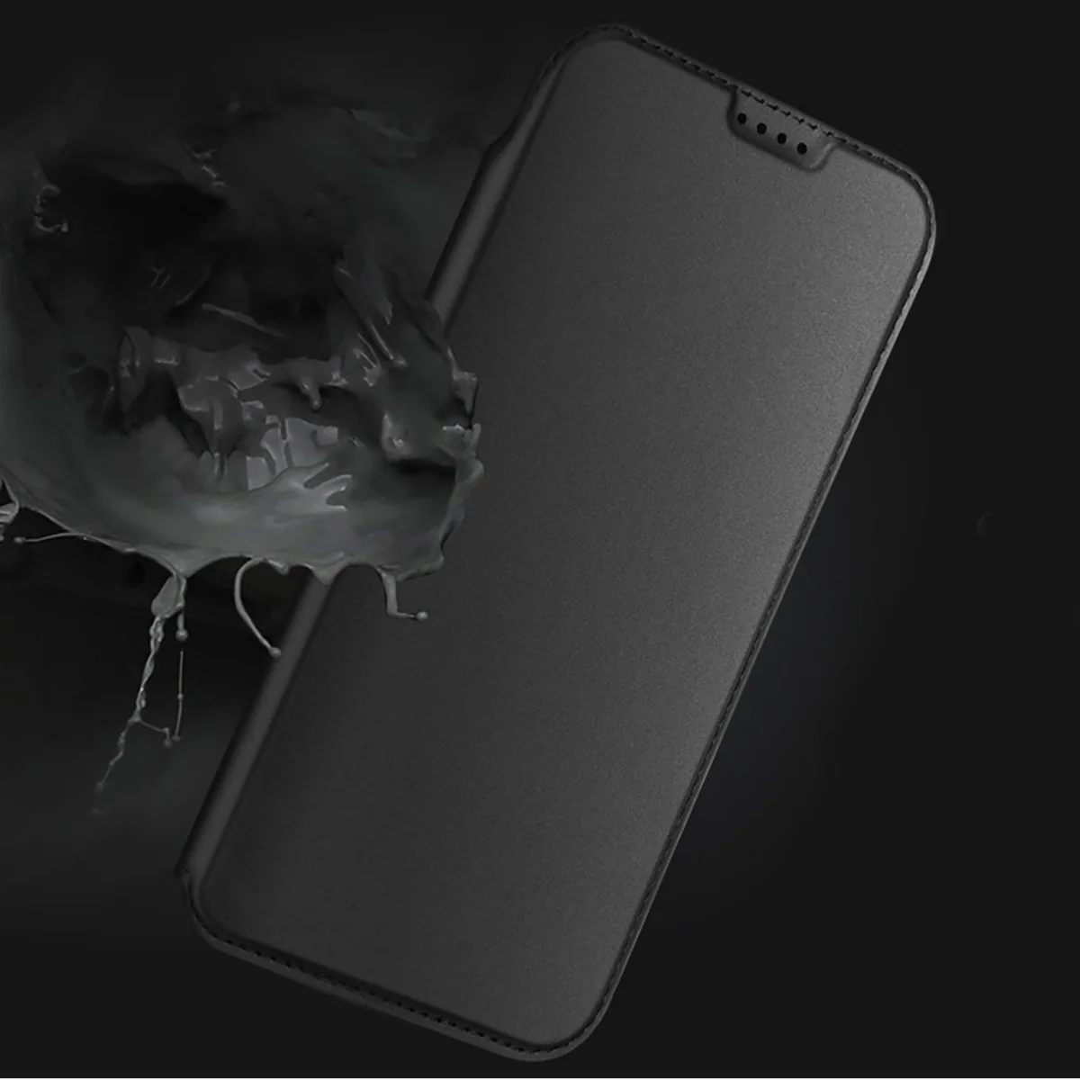 Dux Ducis Skin Pro knižkové puzdro na iPhone 17 Air, čierne