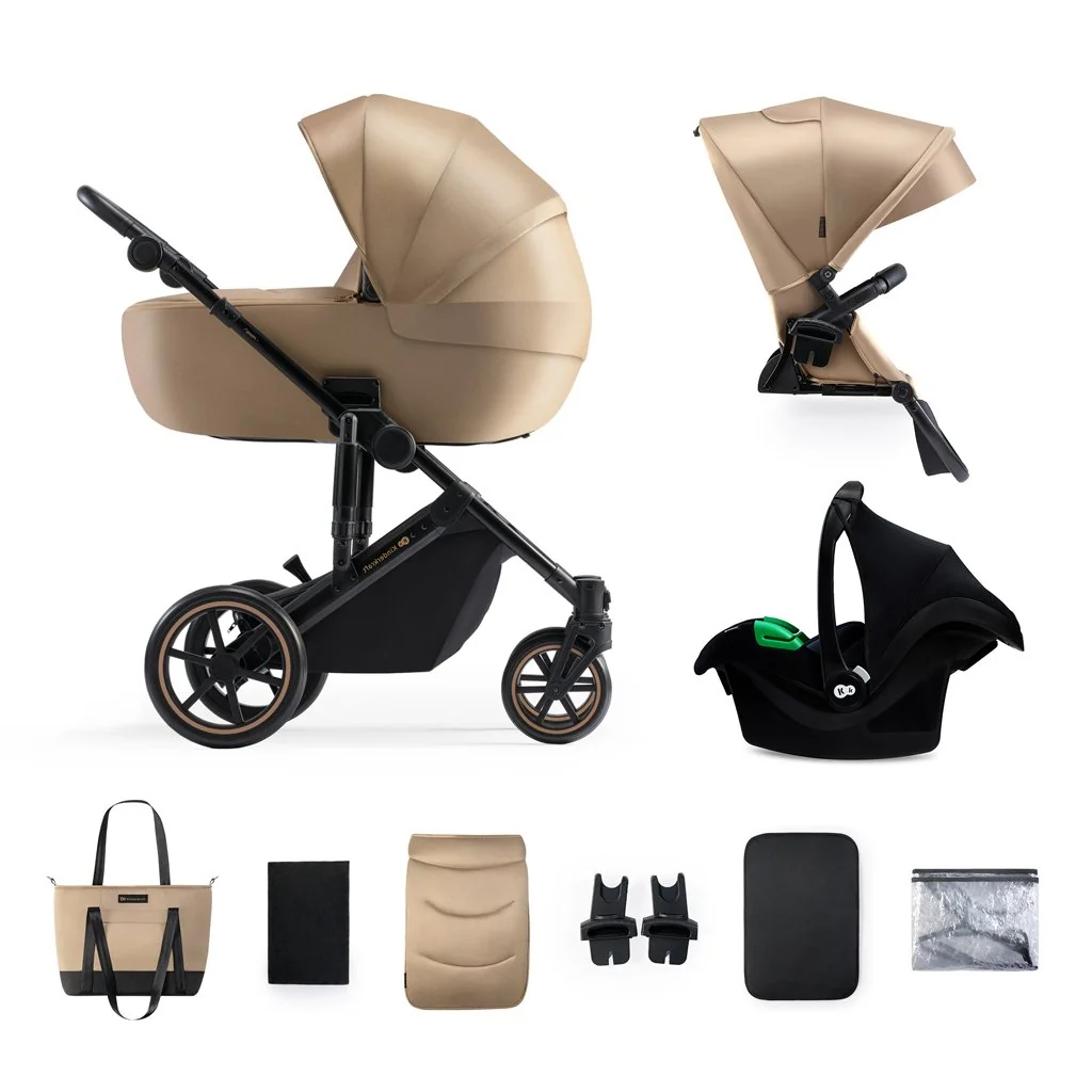 Kinderkraft PRIME 2 kombinovaný kočík 3v1 Sandrose Beige Premium