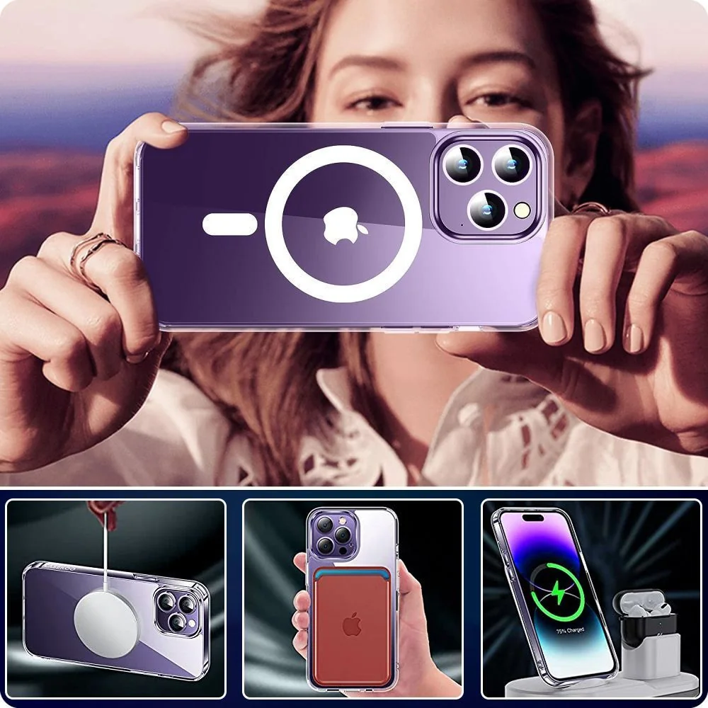 Tech-Protect FlexAir Hybrid MagSafe kryt na Samsung Galaxy S24 Plus, priesvitný riesvitný